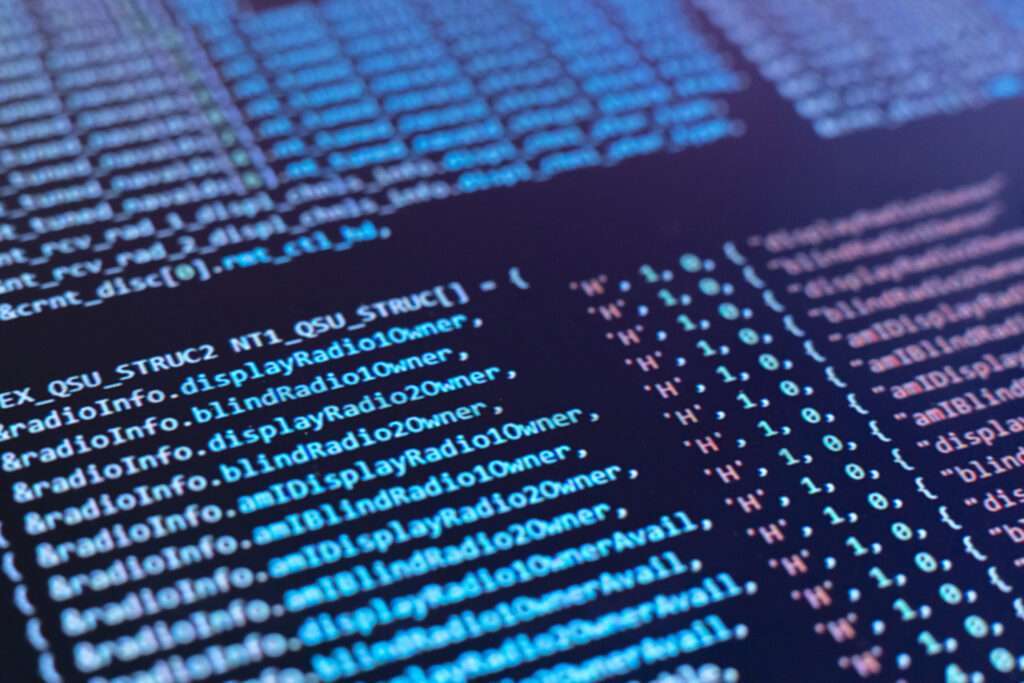 Webdesign Hannover - Nahaufnahme eines Computerbildschirms, auf dem Codezeilen in verschiedenen Farben angezeigt werden, was auf eine Syntaxhervorhebung hinweist – eine typische Szene bei Programmieraufgaben. Was ist PHP einfach erklärt? Es ist eine weit verbreitete Sprache für die Webentwicklung, die Websites dynamische Funktionen verleiht. Local SEO Agentur Hannover.